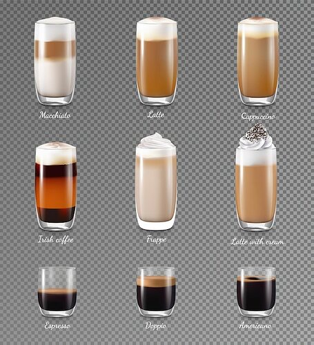 coffee-drinks-transparent-realistic-set-with-latte-frappe-isolated-vector-illustration_1284-70521